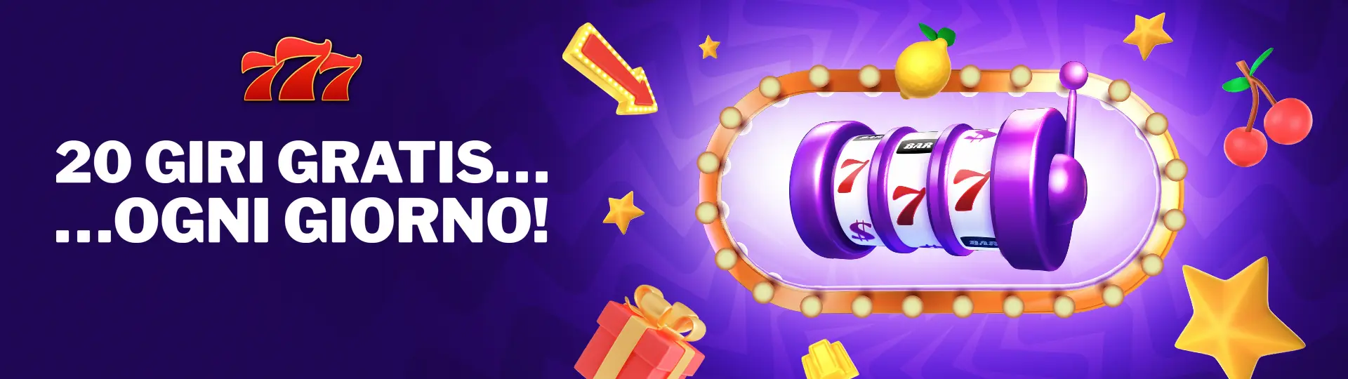 20 giri gratis ogni giorno della settimana!