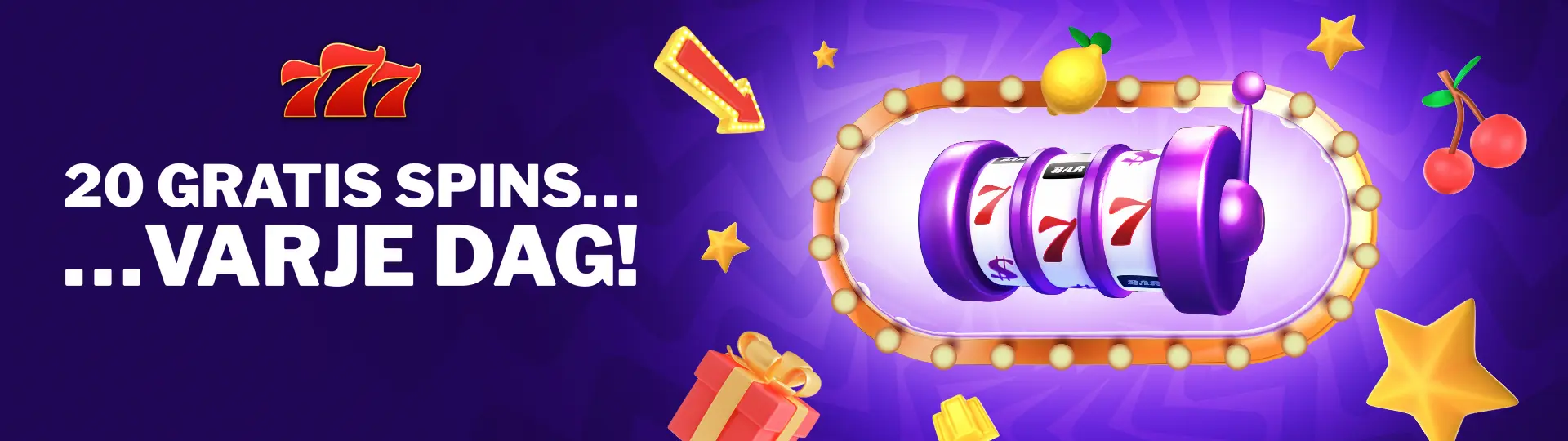 Få 20 free spins varje dag med veckans arbetsdagar!
